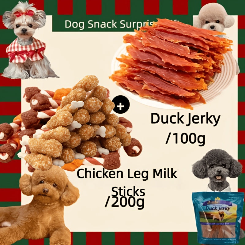 Dog Chew Treats Kabob Mix with Triple Flavor Options, 4 oz and 7.3 oz Packs Plus Combo and Sample Selections for Supervised Snack Time