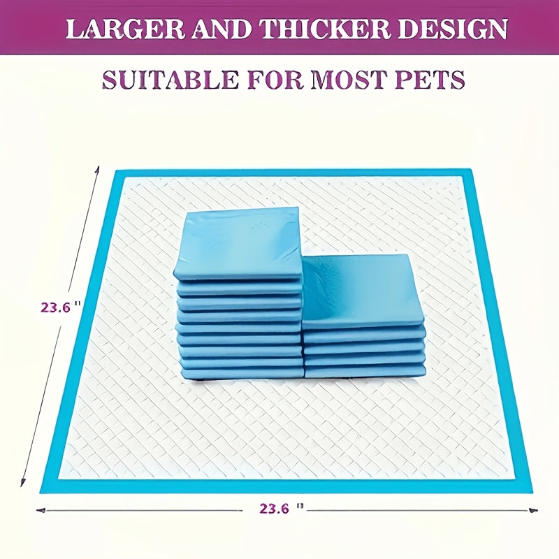Puppy Training Pads 23.6 x 23.6 Inch, Seven-Layer Absorbent Pet Pee Pads with Leak Resistance and Odor Reduction, 50 to 400 Count Options