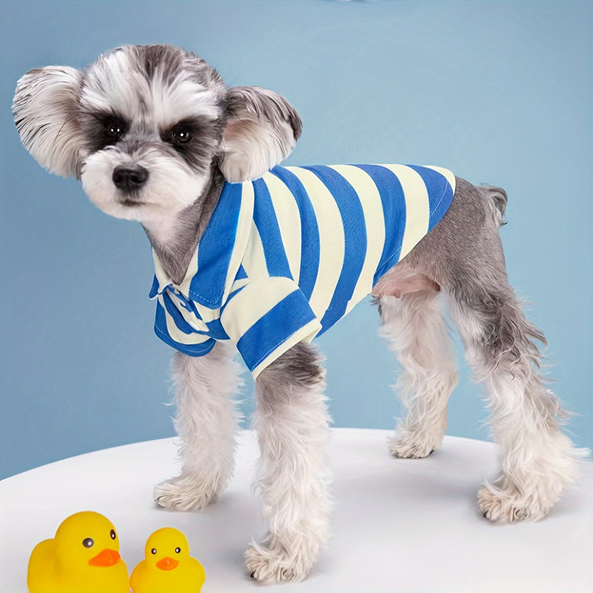 Dog Polo Shirts 5-Piece Striped Pet Clothing Set for Small Dogs and Cats, Red Option in XS to 4XL for Everyday Dress-Up and Puppy Photos