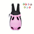 Dog Backpack Carrier with Padded Shoulder Straps for Small and Medium Dogs, Adjustable Zipper Travel Bag for Hiking and Everyday Outings
