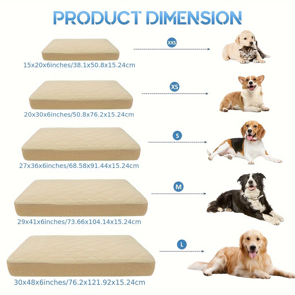 Dog Bed Replacement Cover, Washable Puppy Bed Cover Only in 30x20x6, 41x29x6 or 48x30x6 Inch Options for Compatible Pet Beds, No Insert Included