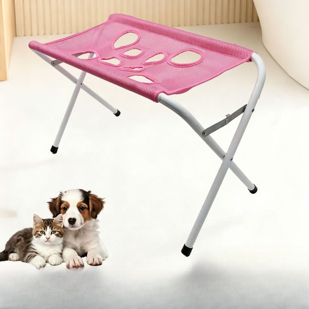 Cat and Dog Grooming Hammock with Mounting Brackets, Fixed Pet Bathing Rack for Small and Medium Pets, Nail Trimming and Coat Care
