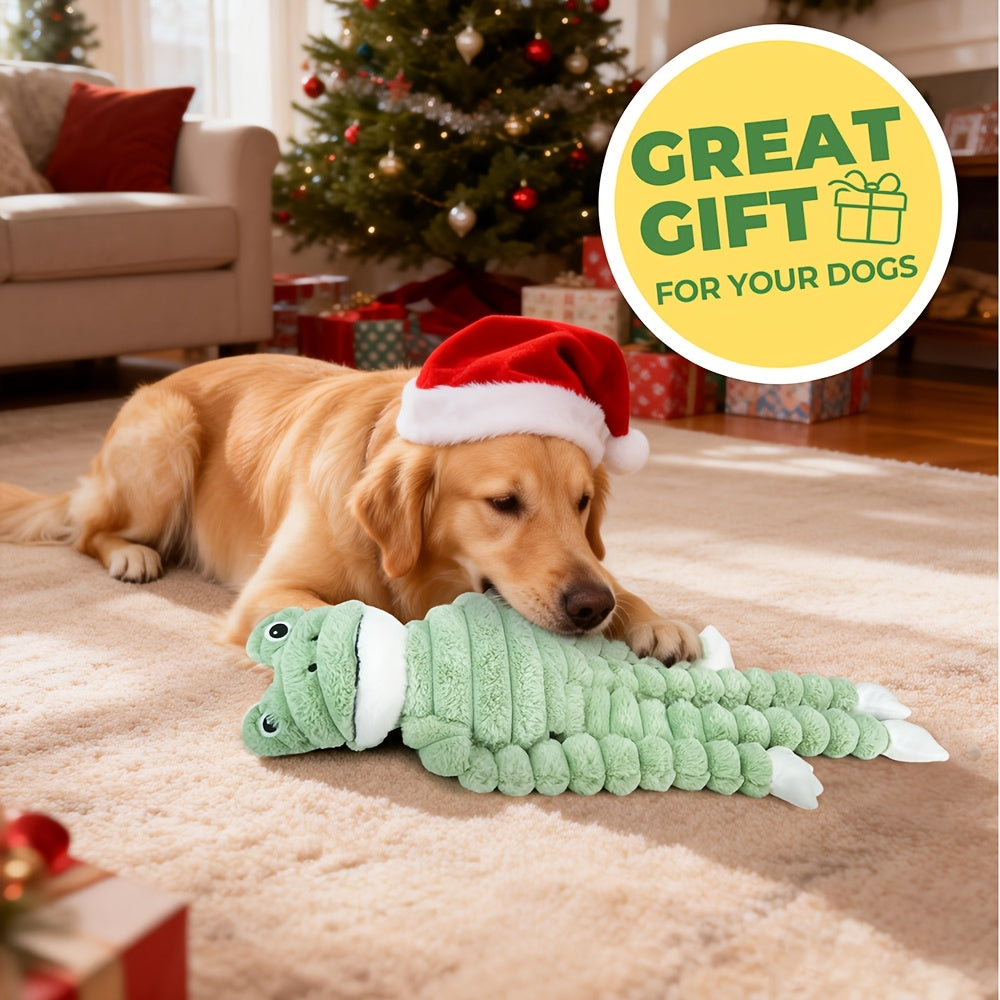 Large Plush Dog Toy 36 Inch with Squeaker and Crinkle Sounds, Tie-Dye Octopus or Frog Options for Supervised Interactive Play and Gentle Tug