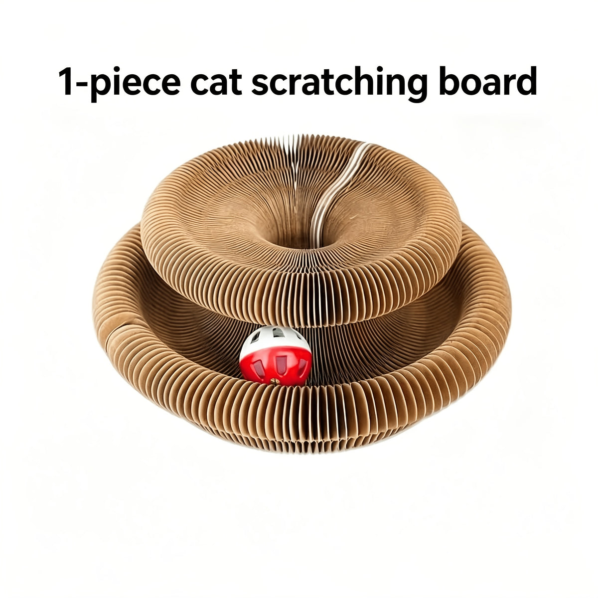 Magic Organ Cat Scratcher Board with Ball Play, Interactive Scratching Toy for Indoor Cats, Everyday Activity and Enrichment, 1 or 2 Piece Options