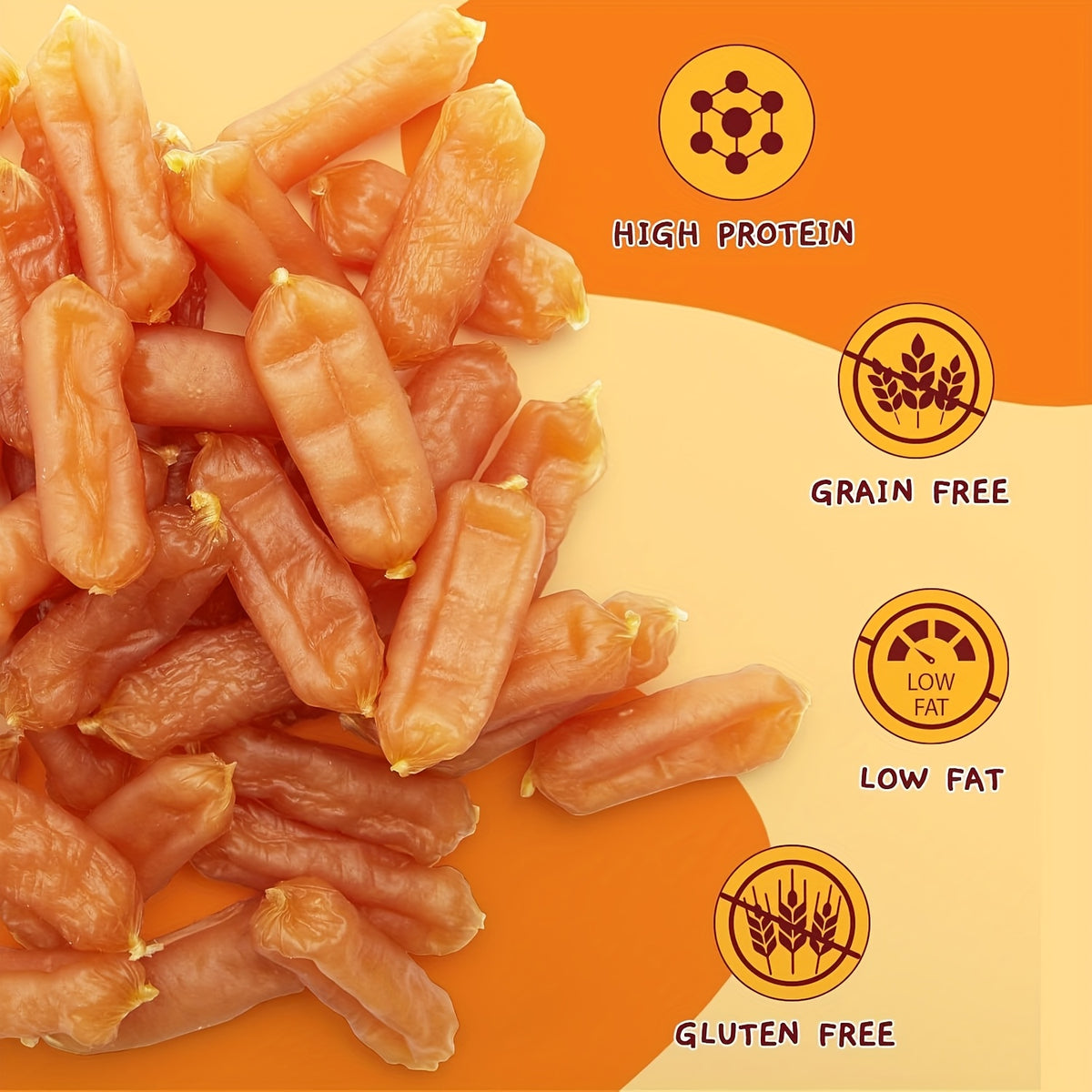Soft Dog Training Treats with Chicken, Duck or Beef Sausage Options, 10g x 10 Pack Selections and Trial Options for Everyday Rewards