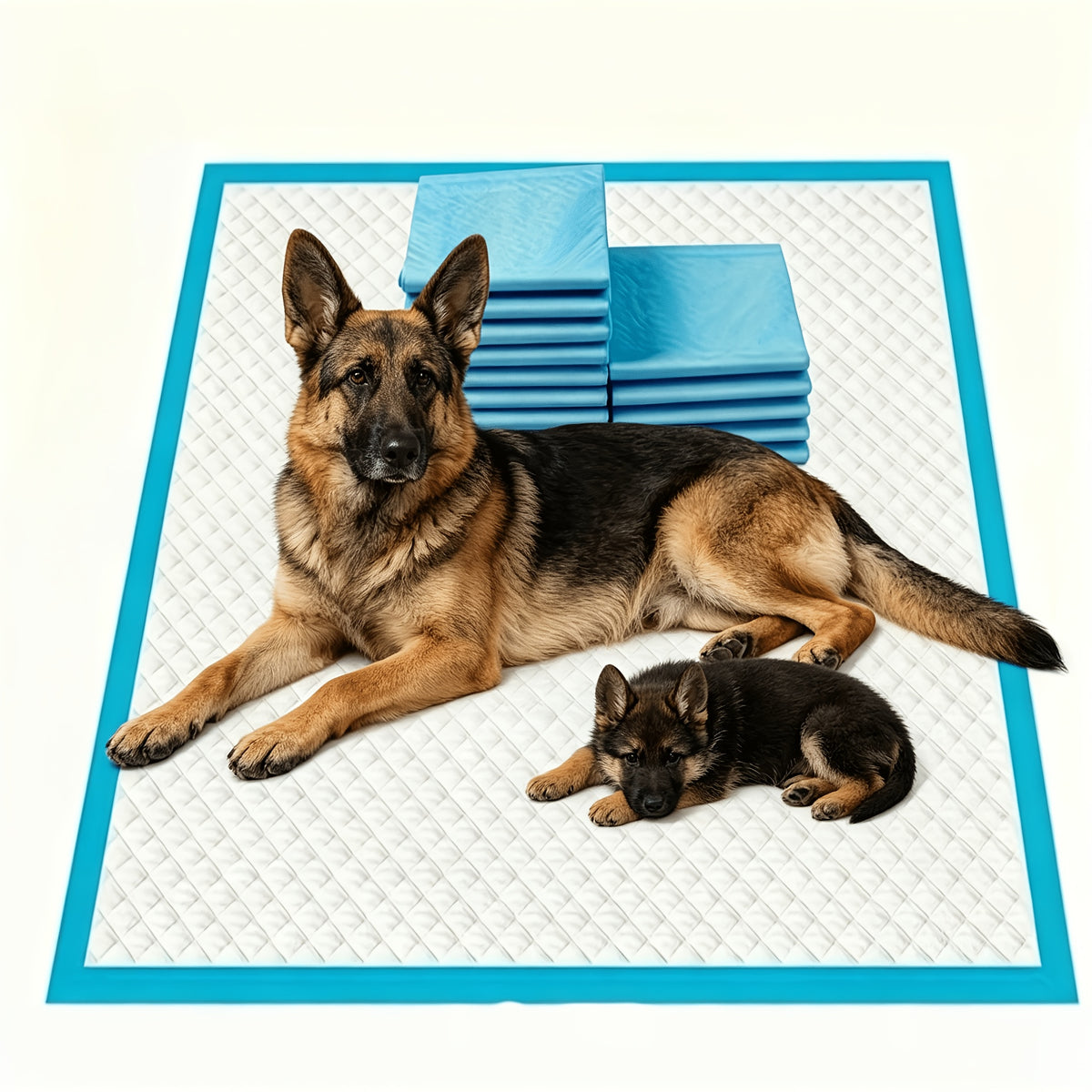 Dog Pee Pads 31 x 47 Inch, 60 Count Six-Layer Absorbent Potty Training Pads with Extra Large Coverage for Large Dogs and Indoor Pet Cleanup