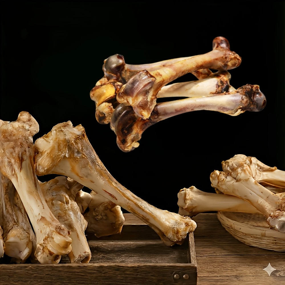 Dog Chewing Bones with Beef Bone Options, Small and Medium Two-Piece Selections for Supervised Chew Time and Everyday Pet Treat Routines