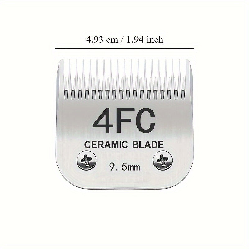 Ceramic Dog Clipper Replacement Blades, Detachable Grooming Blade Singles and Sets for Compatible Andis, Oster A5 and Wahl KM Series Clippers