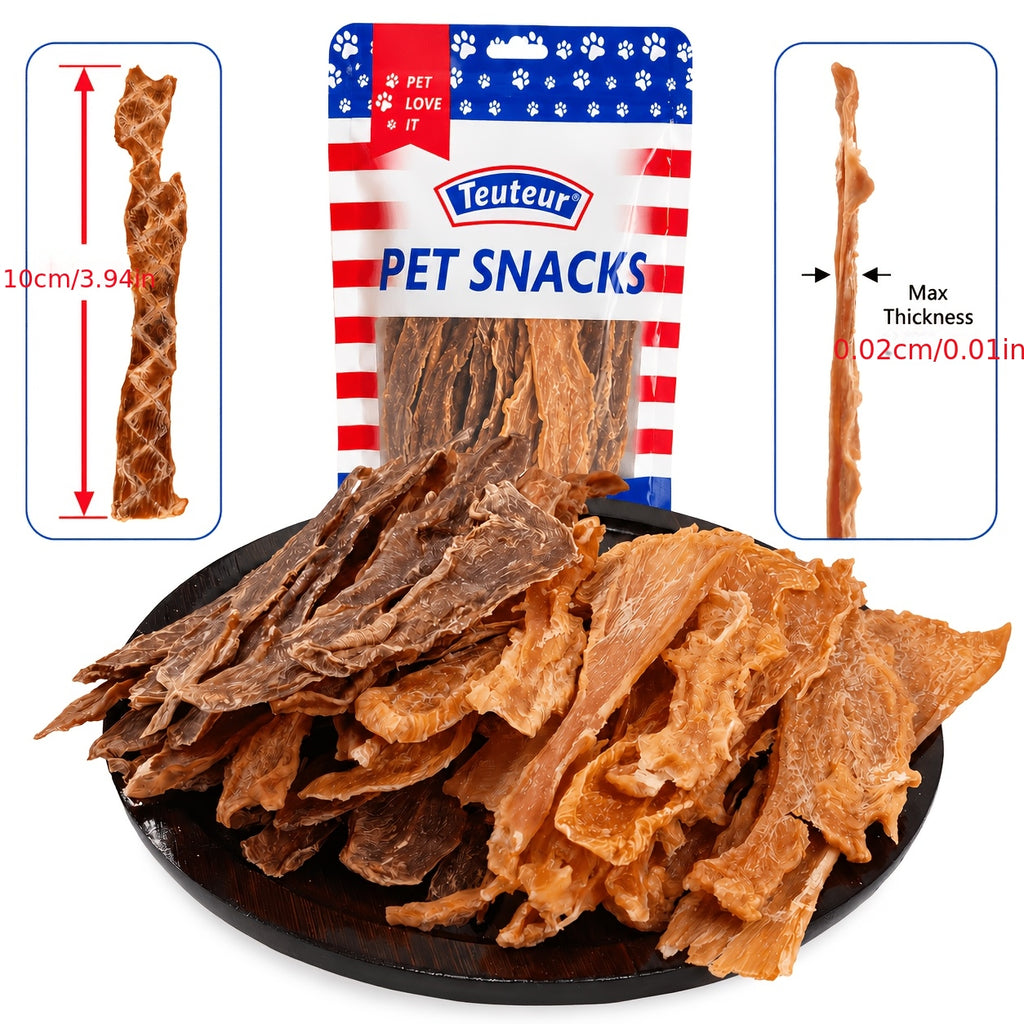Dog Training Treats with Beef Jerky and Tendon Options, Chicken Heart or Chicken and Duck Jerky Selections for Everyday Rewards and Supervised Snack Time