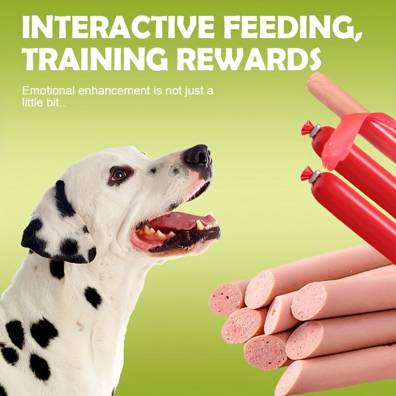 Dog Sausage Treats for Small Dogs, 16 or 32 Piece Mixed Flavor Snack Options, Chewy Training Rewards for Everyday Practice and Treat Time