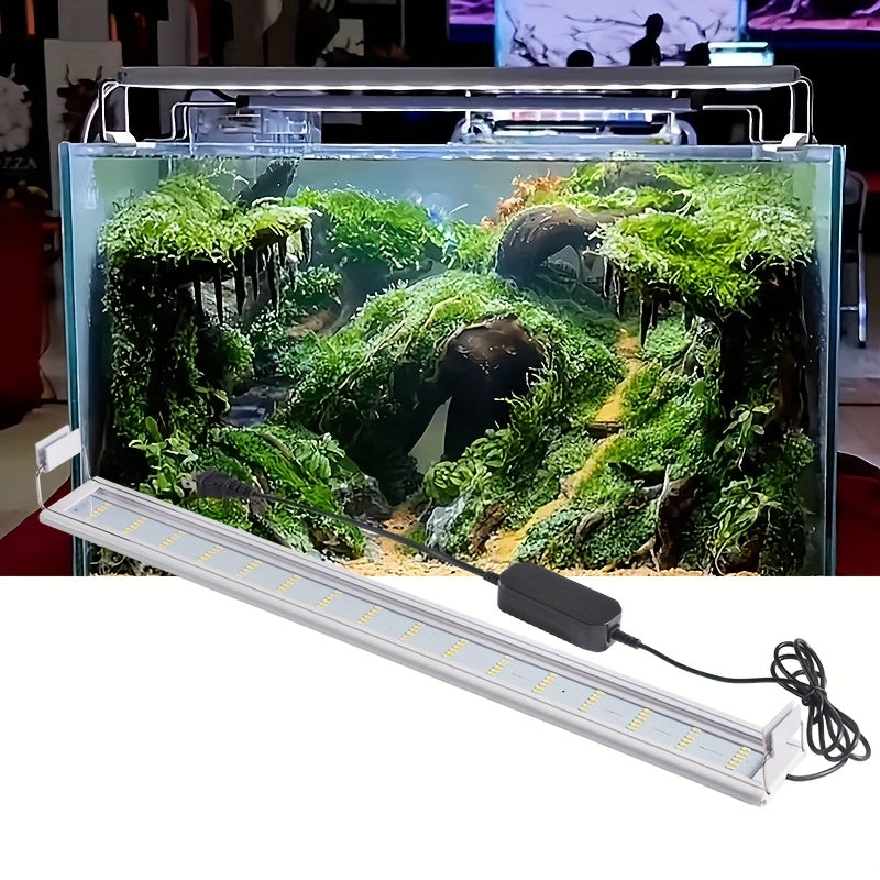LED Aquarium Light with Extendable Clip Mount, Fish Tank Lamp for Aquatic Plant Displays in Four Fit Options Covering 7.08 to 22.83 Inches