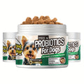 Chicken-Flavored Probiotic Chews for Dogs, Listed 90 Soft Chews with One or Three Bottle Options for Owner-Managed Canine Nutrition Routines