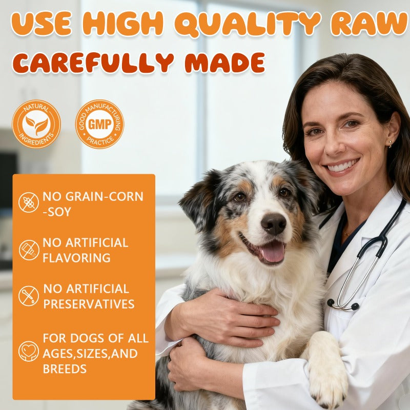 Pumpkin Flavor Dog Probiotics, Soft Chewable Tablets for Daily Digestive Health and Gut Flora Support, 160 or 320 Count Options