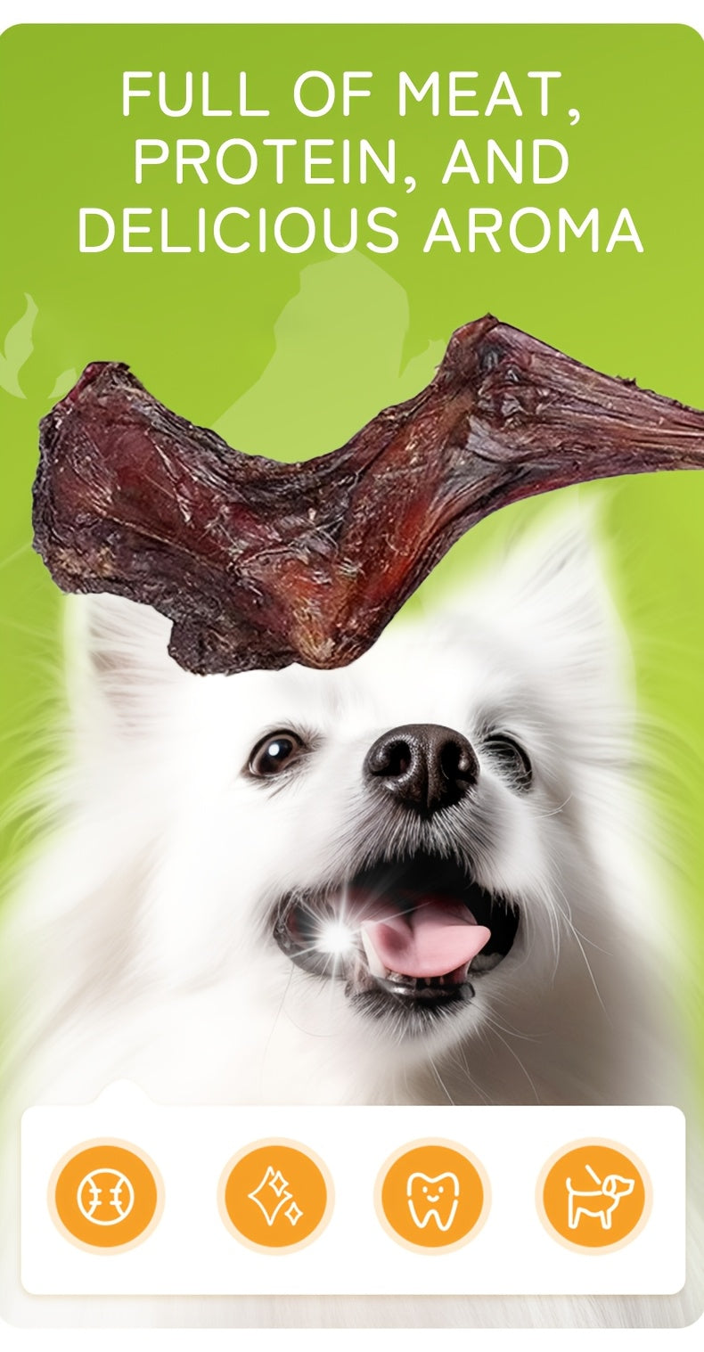 Lamb Leg Dog Chew 100g, Air-Dried Bone-In Dog Treat for Supervised Chewing, At-Home Reward Time and Seasonal Dog Owner Gift Baskets