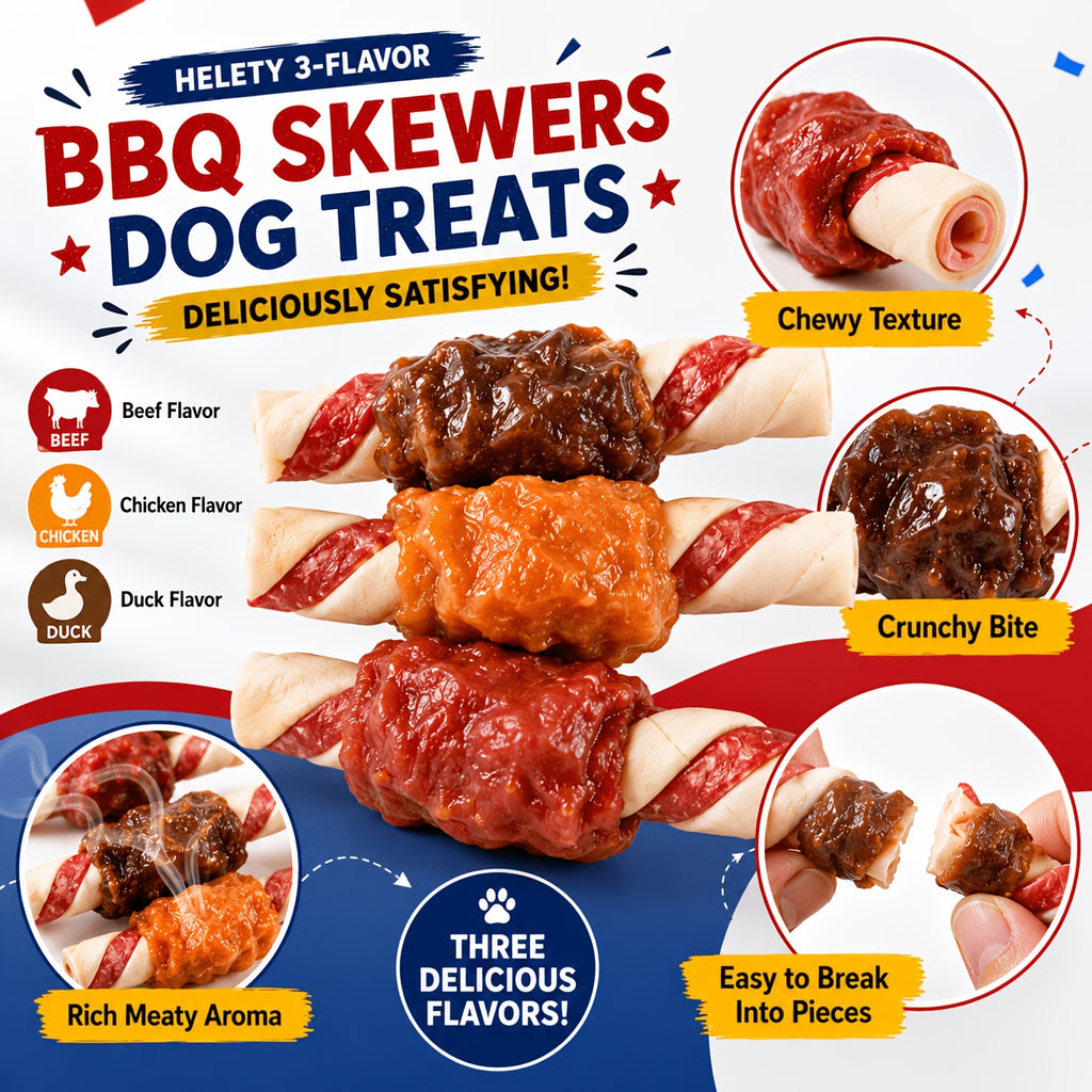 Dog Chew Treats Kabob Mix with Triple Flavor Options, 4 oz and 7.3 oz Packs Plus Combo and Sample Selections for Supervised Snack Time