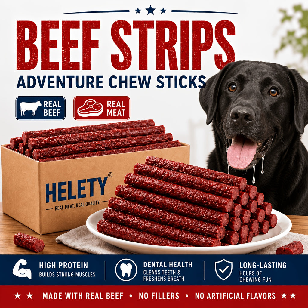 Beef Jerky Dog Treat Sticks, 100g or 100g + 100g Pack Options for Supervised Chewing, Everyday Training Rewards and Dog Gift Baskets