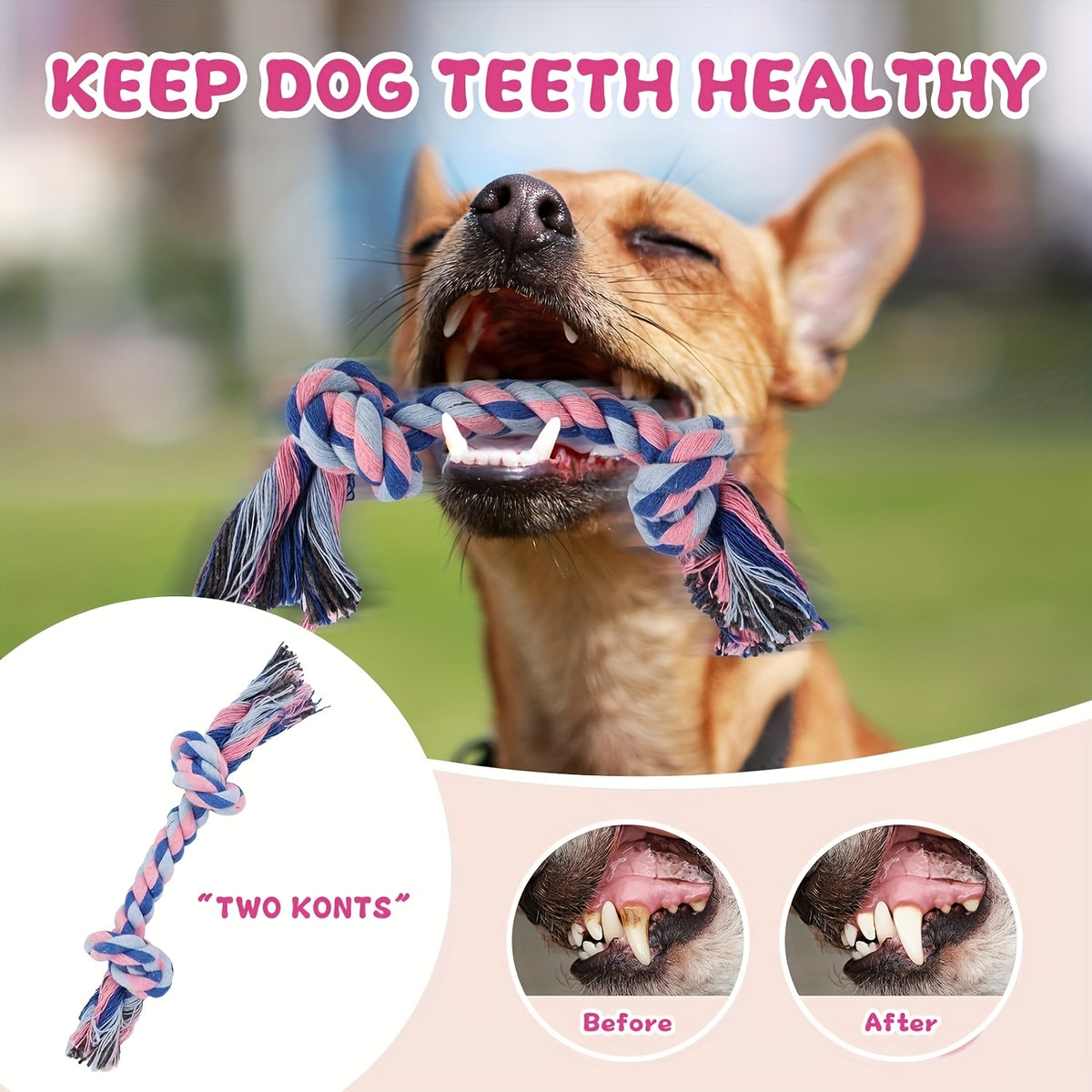 Puppy Toy Variety Pack for Small Dogs, Random 6, 12 or 19 Piece Assortment with Rope and Squeaky Toy Styles for Supervised Chew, Fetch and Tug Play