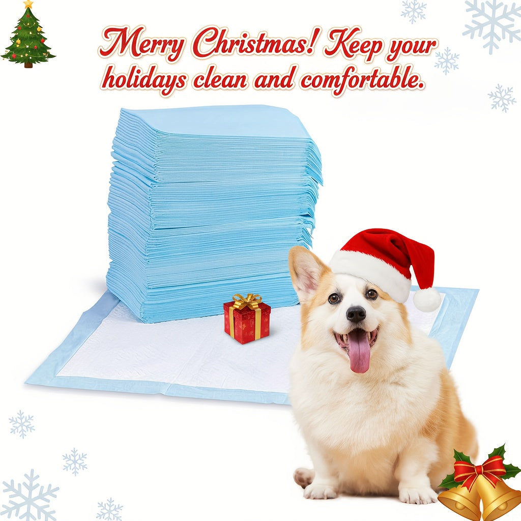 Puppy Training Pads for Home and Camping, 50, 100 or 200 Count Absorbent Quick-Drying Dog Pee Pads with Leak Protection for Indoor Potty Routines