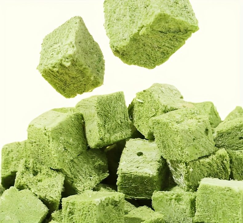 Cat Snack Pellets and Biscuits, 150g Cat Grass Pellets or Mixed Flavor Cat Biscuits and 155g Green Square Mint Granules for Supervised Treat Time