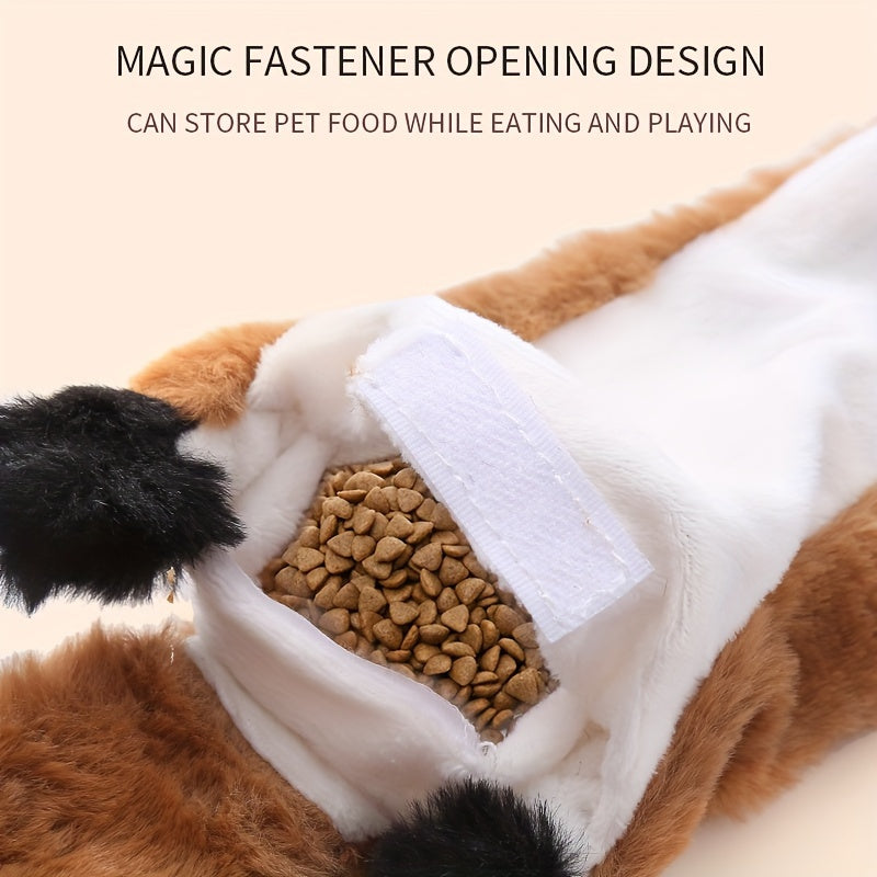 Long Animal Squeaky Dog Toys with Plush Texture, Interactive Chew and Gentle Play Companions for Supervised Puppy Games and Everyday Toy Rotation