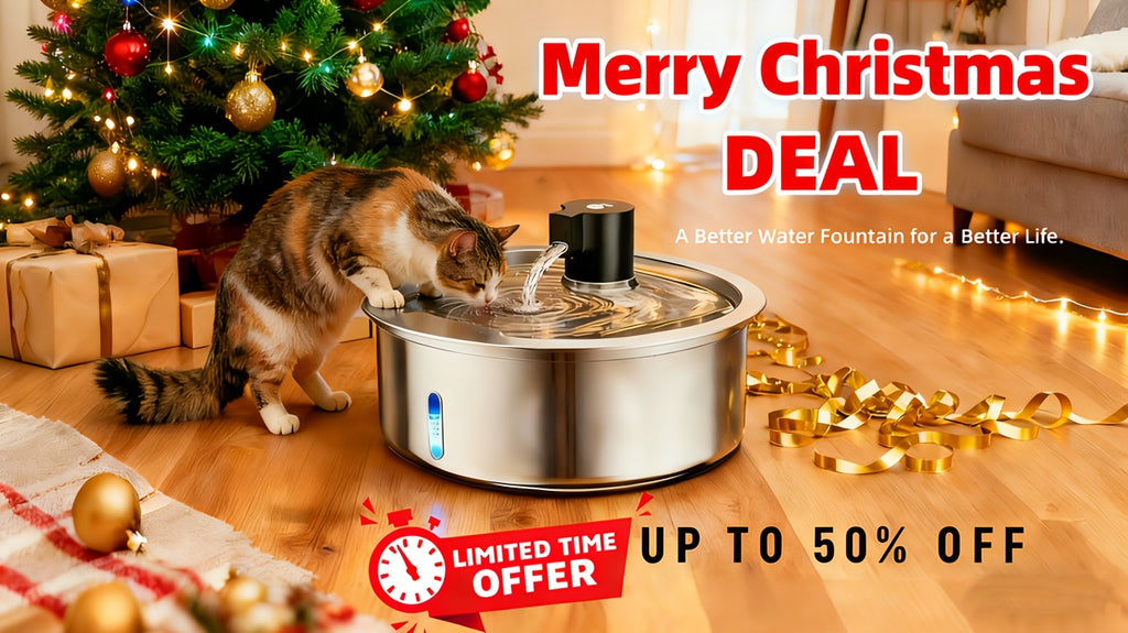 8L Stainless Steel Pet Water Fountain for Dogs and Cats, Large 2.11 Gallon Drinking Dispenser with Quiet Pump and Filter Bundle Options
