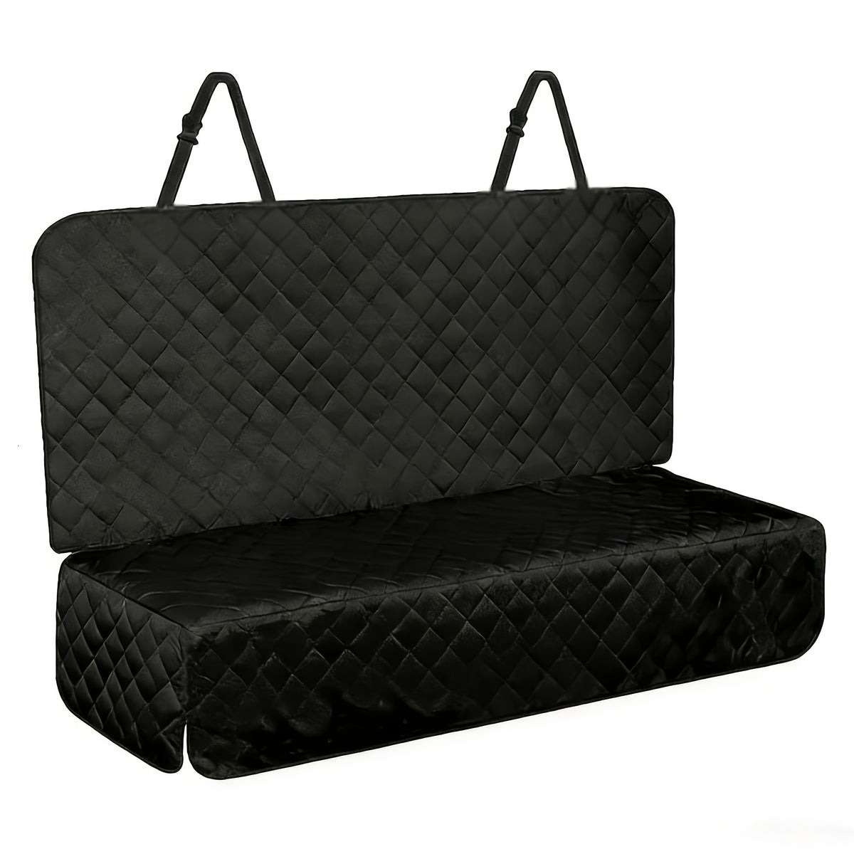 Washable Dog Car Seat Cover for Back Seats, Anti-Slip Scratch-Resistant Pet Fur and Mud Protector with Armrest Compatibility
