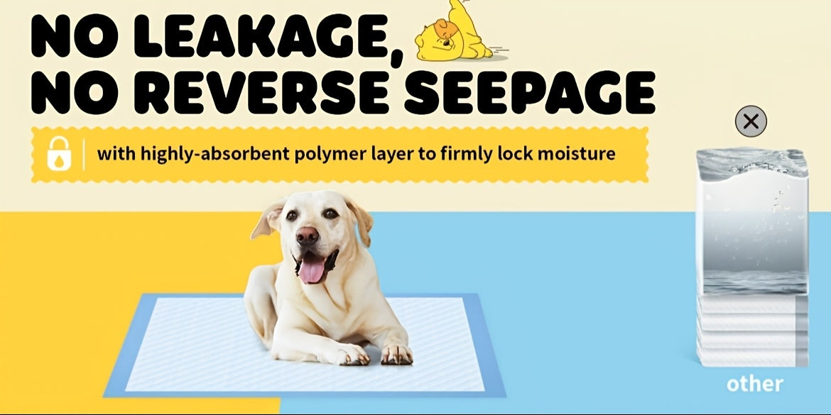 Dog Pee Pads 100 Count with 6-Layer Absorption, Disposable Puppy Potty Training Pads with Odor Control and Leak Protection, 34 x 28 or 22 x 22 Inch