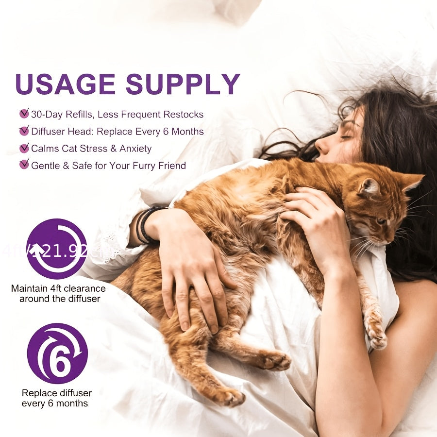 Pet Calming Diffuser Set for Indoor Pet Care, 2-in-1 or 3-in-1 Fragrance Options for Daily Routines and Multi-Pet Households
