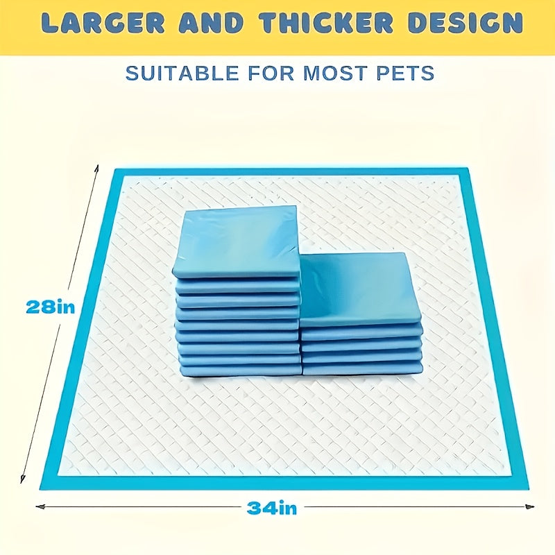 Thickened Dog Pee Pads for Indoor Potty Training, Absorbent Pet Urine Pads with Leak Protection, Large Dog 100 or 126 Count and Puppy 100 Count Options