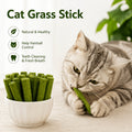 Cat Chew Treats with Cat Grass, Freeze-Dried Snack Sticks in 12 or 24 Piece Options for Supervised Treat Breaks and Cat Owner Gift Baskets