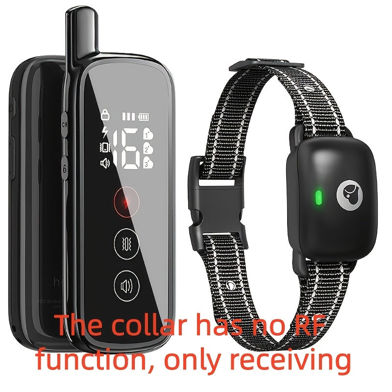 Dog Training Collar 1640ft with Remote, Black USB Rechargeable E Collar with Buzz, Vibration and Static Modes for Supervised Training, 1 to 3 Dog Options