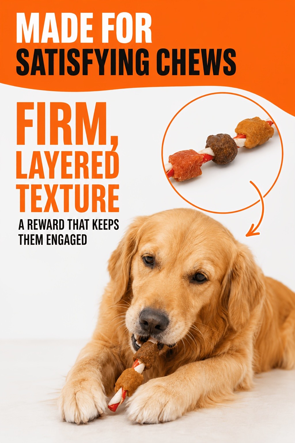 Kabob Dog Chew Treats with Chicken Liver and Duck, Skewer-Style Dog Snacks in 100g or 150g Packs for Supervised Chewing and Everyday Rewards