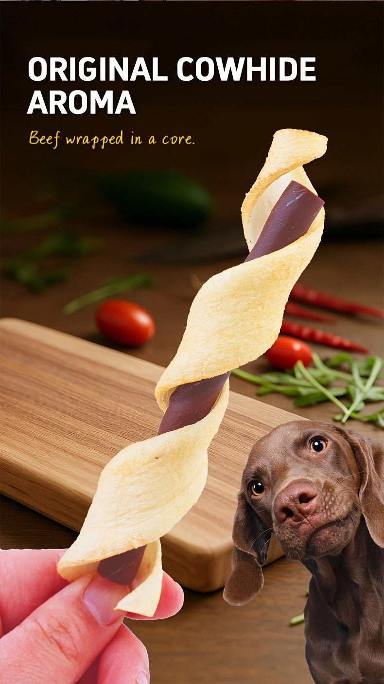 Duck and Beefhide Dog Chew Sticks, 115g (4.06 oz) Filled Chewy Dog Treats for Supervised Snack Time, Daily Chewing and Training Rewards