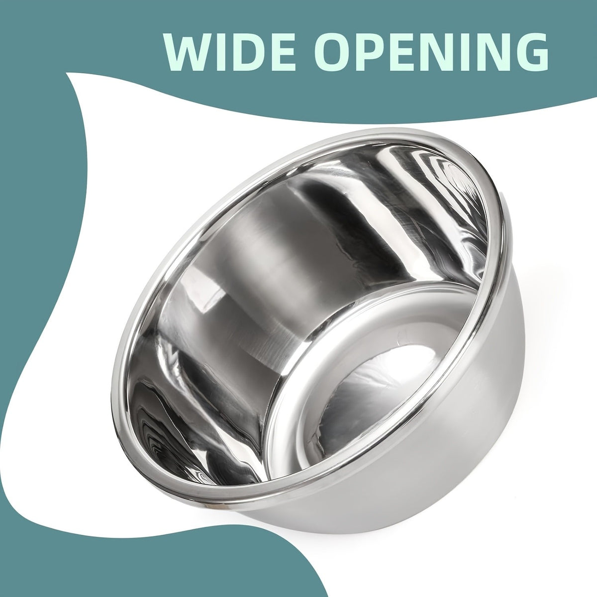 Stainless Steel Dog Bowls 2-Pack, Dishwasher Safe Food and Water Dishes for Large and Extra Large Breeds, Indoor and Outdoor Feeding