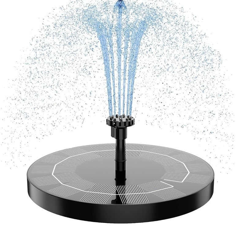 Solar Fountain Bird Bath in Light Blue, Three-Layer Flowing Water Feature for Outdoor Garden, Patio and Courtyard Decor with 3.5W Solar Power