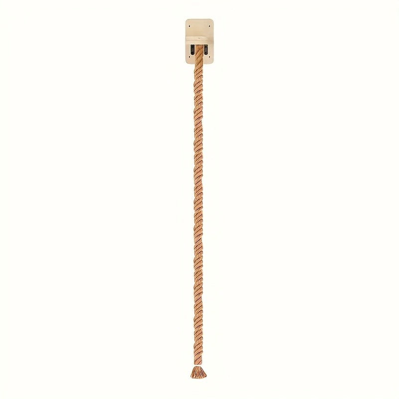 Cat Climbing Rope and Platform Set, Solid Wood Cat Furniture with 59.06 or 51.18 Inch Jute Rope Options for Indoor Exploring and Supervised Play