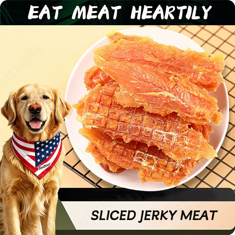 Beef Strip Dog Treats with 80g Beef or 80g Chicken + 80g Air-Dried Beef Options for Supervised Snack Time, Everyday Training Rewards and Travel Treat Breaks