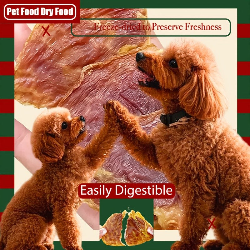 Chicken Gizzard Jerky for Dogs 7.05 oz, Grain-Free High-Protein Dog Treat Slices with No Artificial Flavors for Positive-Reward Training