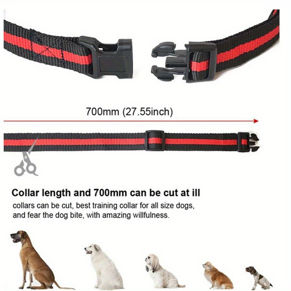 Dog Training Collar for Bark Control with 2600ft Listed Remote Range, Static Stimulation for Supervised Practice, Black, Orange or Red