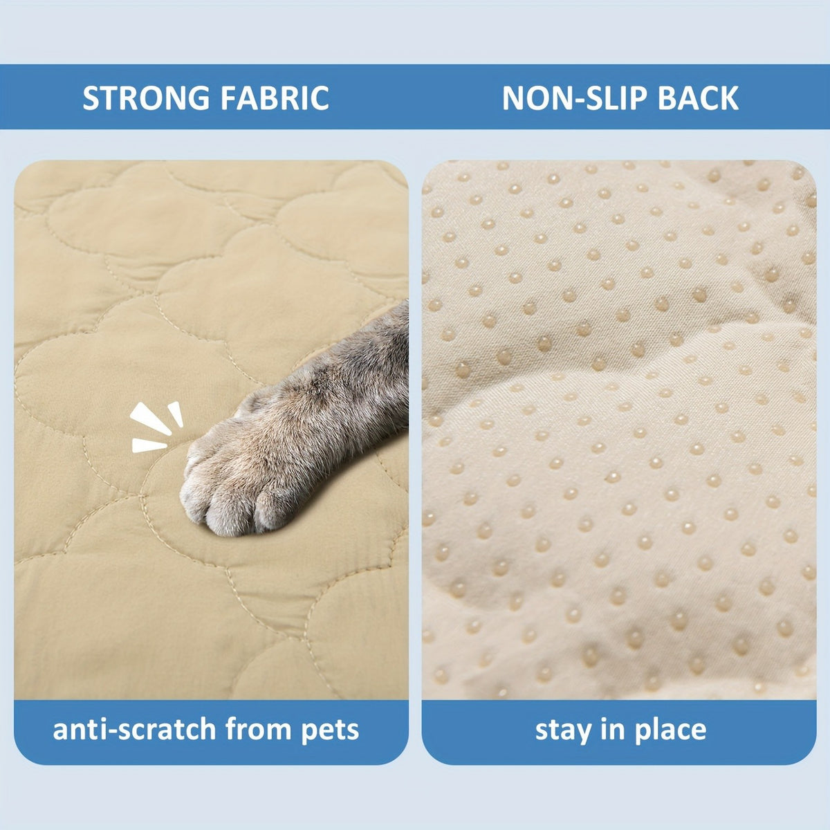 Dog Bed Replacement Cover, Washable Puppy Bed Cover Only in 30x20x6, 41x29x6 or 48x30x6 Inch Options for Compatible Pet Beds, No Insert Included