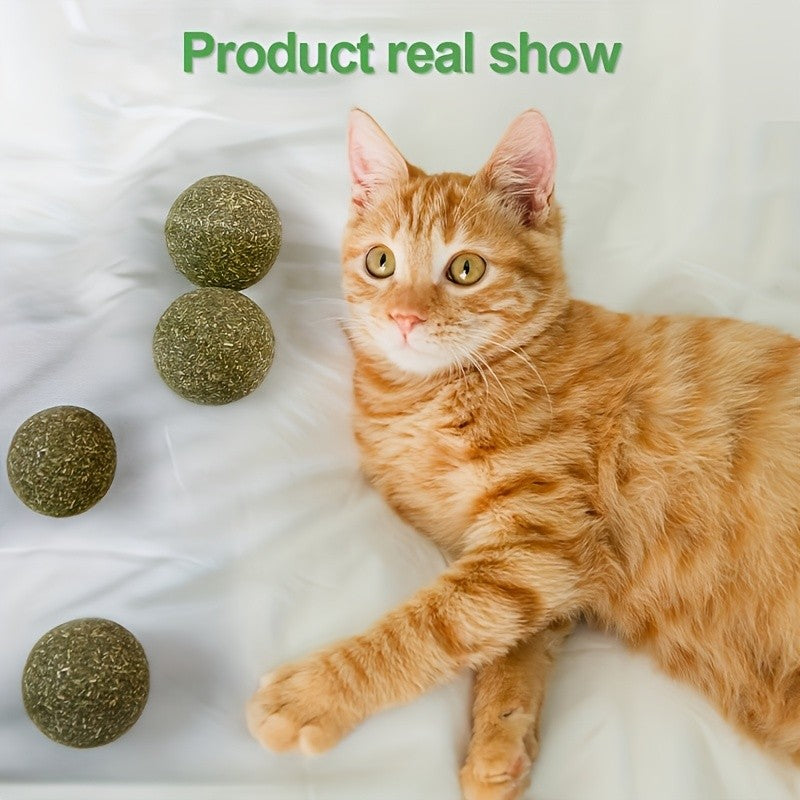 Natural Catnip Balls 12 Pack, 1.18-Inch Pressed Catnip Toy Balls for Supervised Indoor Cat Play, Multi-Cat Households and Cat Lover Gift Baskets
