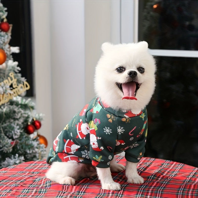 Christmas Dog Sweater in Red or Green, XXL Soft Warm Winter Pet Outfit for Holiday Photos, Festive Gatherings and Seasonal Everyday Wear