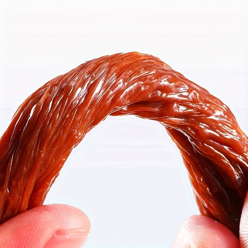 Beef Tendon Dog Treats, 150g / 5.29oz Chew Strip Option with Beef Cube and Egg Yolk Beef Selections for Training Rewards and Supervised Snack Time