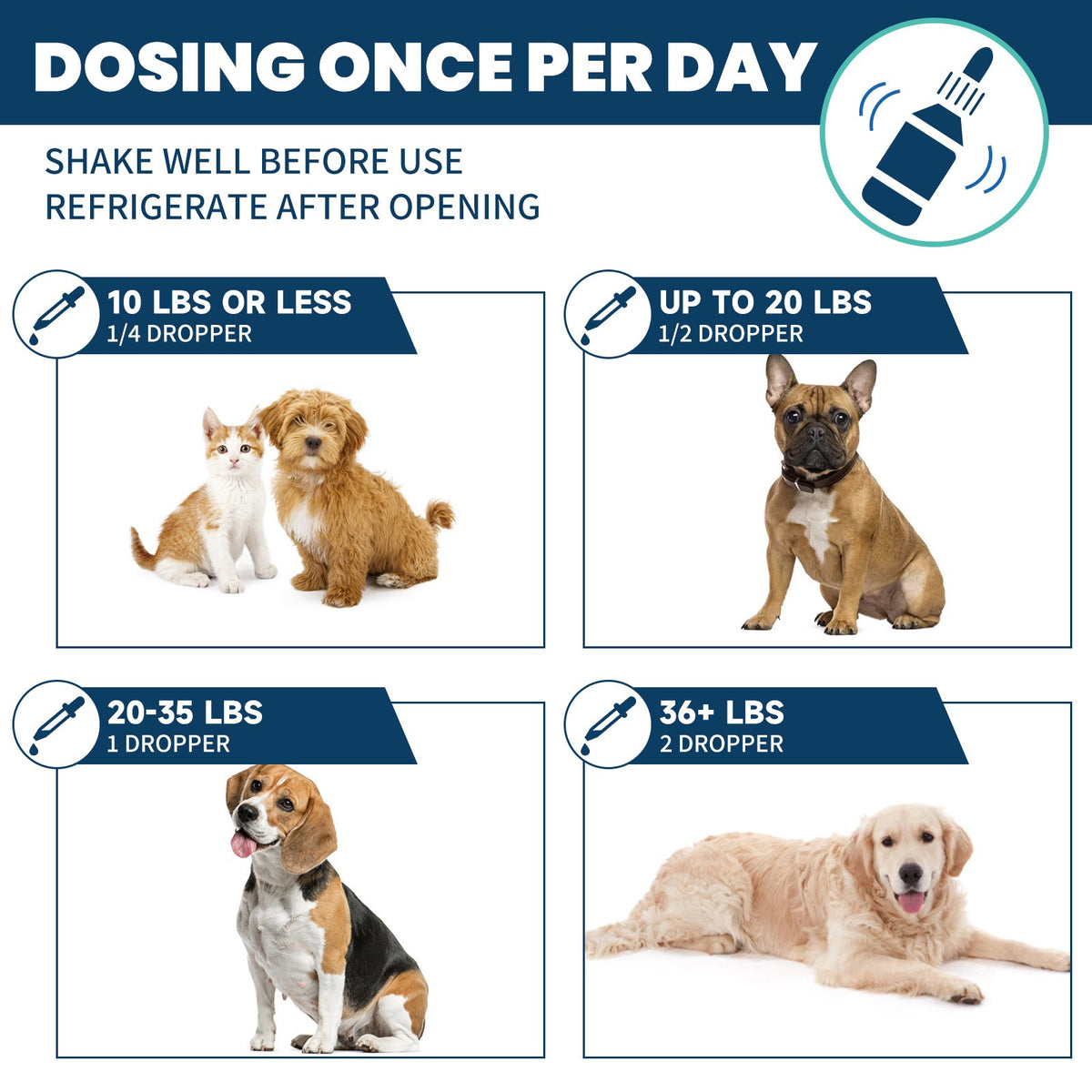 Pet Supplement Kit with 2 fl oz Health Drops and 90 Probiotic Chews, Two-Part Dog and Cat Supplement Bundle for Owner-Managed Wellness Routines