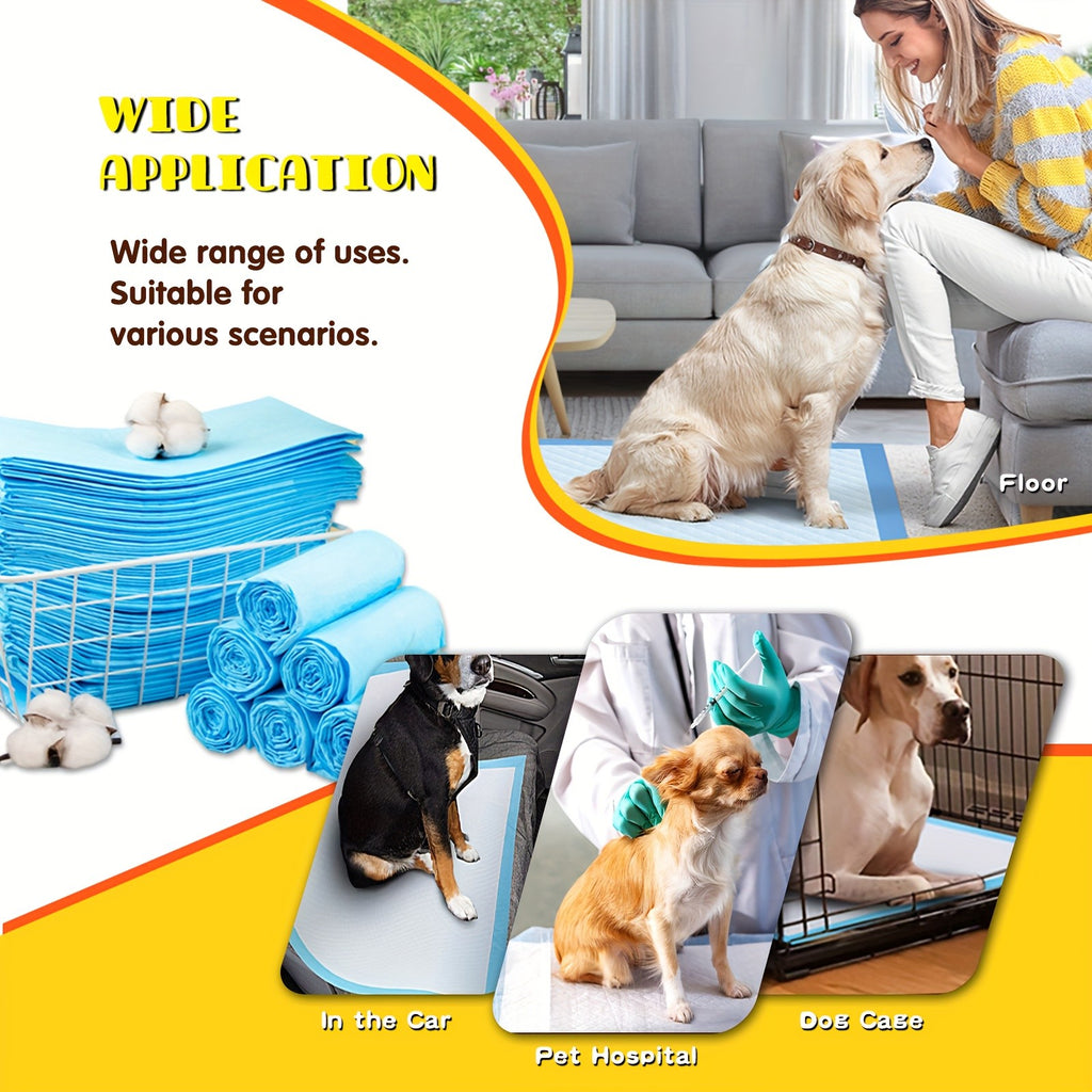 Dog Pee Pads 34 x 46 Inch, Extra Large 6-Layer Absorbent Puppy Training Pads with Leak-Proof Design for Indoor Potty Training and Daily Cleanup