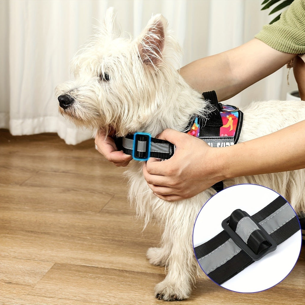 Personalized No Pull Dog Harness with Custom Name and Phone Number, Heavy-Duty Walking and Training Pet Vest in XS to XXL Size Options