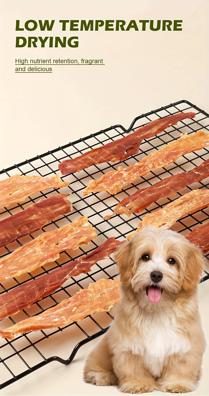 Dog Jerky Treats Chicken and Duck Mix 100g, 100% Real Meat High Protein Training Snacks for Small, Medium and Large Dogs, Long-Lasting Chews for Puppies and Adults