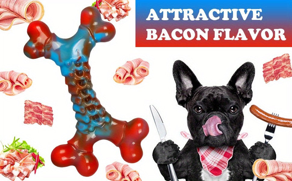Dog Chew Toys for Large Dogs, Red Nylon Toys for Supervised Chewing and Everyday Play, Available in 1, 2 or 4 Piece Pack Options