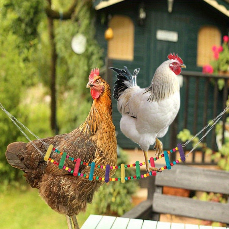 Chicken Coop Toy Set in 5 or 9 Piece Options, Hanging Poultry Enrichment Accessories for Backyard Hens, Coop Activity and Chicken Keeper Gifts