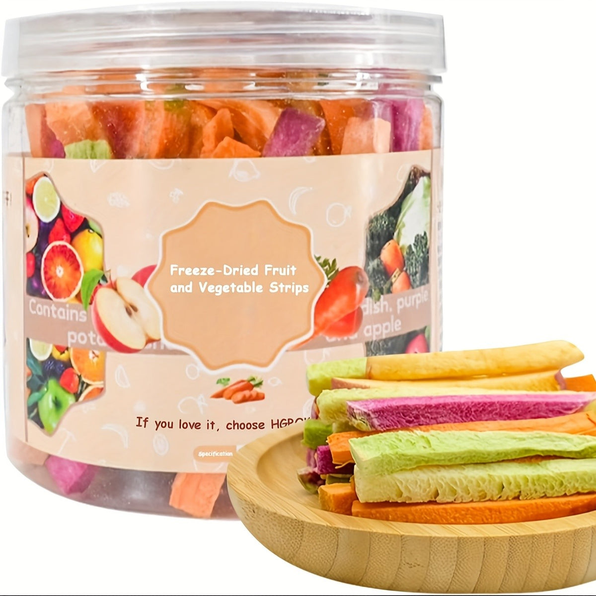 Freeze Dried Small Animal Treats with Vegetables and Fruits, Three Style Options for Pet Owners Planning Species-Appropriate Snack and Reward Routines